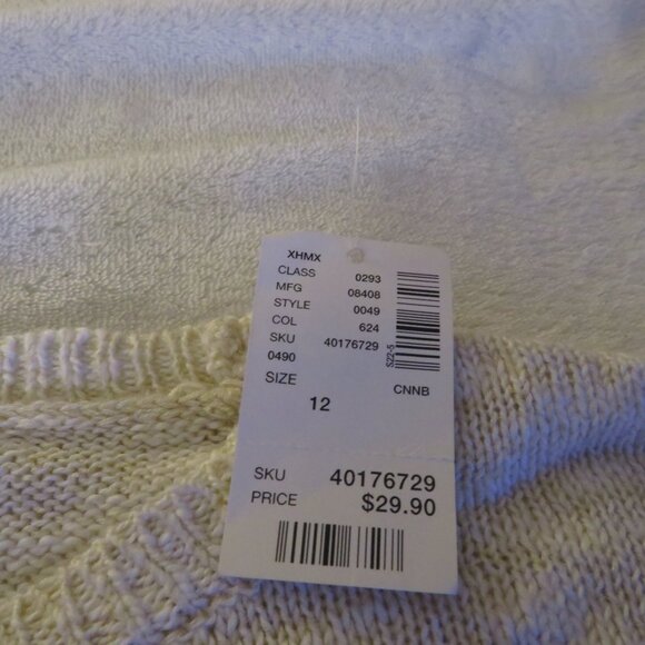 Justice Cream Owl Sweater  Long Sleeve  Sweater  Size 12 - Picture 4 of 5